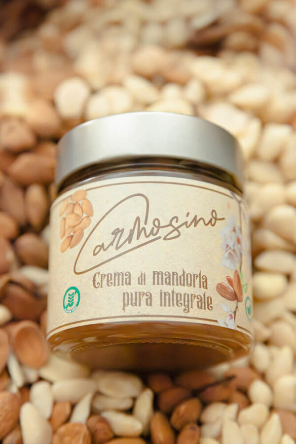 CREMA SPALMABILE DI MANDORLE INTEGRALI ITALIANE AL 100%